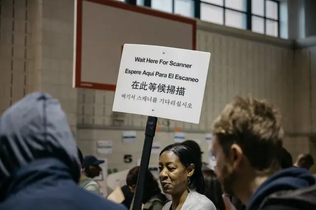 A polling site in Crown Heights during the 2018 midterm election